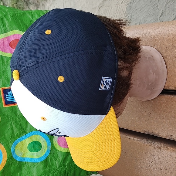 Rochester Community & Technical College Yellow Jackets Embroidered Logo Blue Cap - Picture 4 of 13